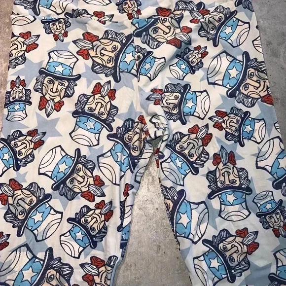 Lularoe TC Uncle Sam Americana leggings NWT - Picture 3 of 6